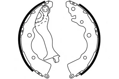 Комплект тормозных колодок; Комплект тормозных колодок, стояночная тормозная система E.T.F. купить