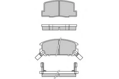 Комплект тормозных колодок, дисковый тормоз E.T.F. купить