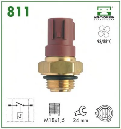 Термовыключатель, вентилятор радиатора MTE-THOMSON купить