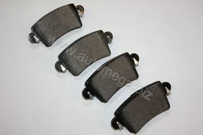 Комплект тормозных колодок, дисковый тормоз AutoMega Premium AUTOMEGA купить