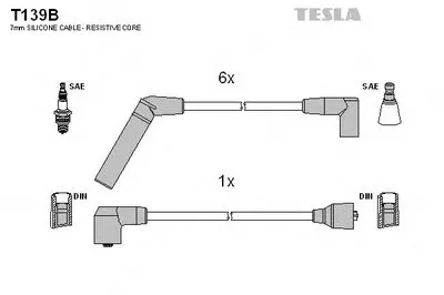 Комплект проводов зажигания TESLA купить