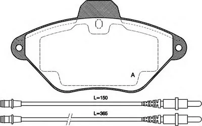 Комплект тормозных колодок, дисковый тормоз ADVANCE OPEN PARTS купить