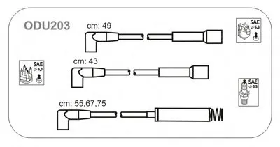 Комплект проводов зажигания JANMOR купить