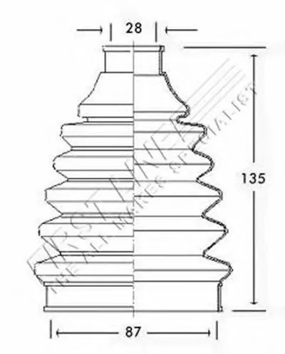 Пыльник, приводной вал FIRST LINE купить