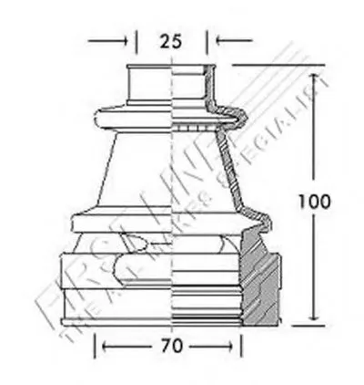 Пыльник, приводной вал FIRST LINE купить