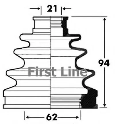 Пыльник, приводной вал FIRST LINE купить