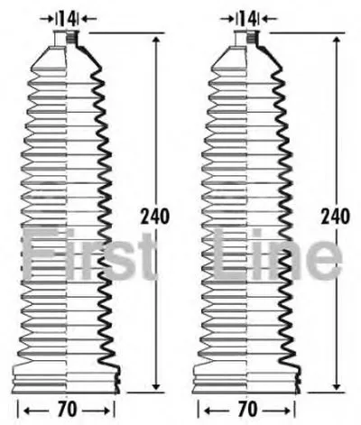 Пыльник, рулевое управление FIRST LINE купить