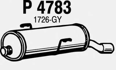 Глушитель выхлопных газов конечный FENNO купить