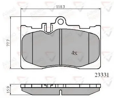 Комплект тормозных колодок, дисковый тормоз ANL Braking COMLINE купить