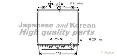 Радиатор, охлаждение двигателя ASHUKI купить