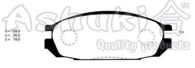 Комплект тормозных колодок, дисковый тормоз ASHUKI купить