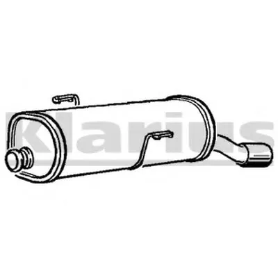 Глушитель выхлопных газов конечный KLARIUS купить