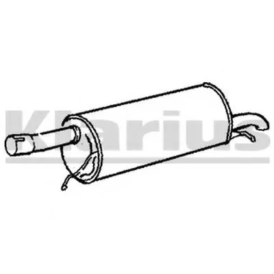 Глушитель выхлопных газов конечный KLARIUS купить