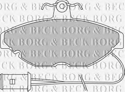 Комплект тормозных колодок, дисковый тормоз BORG & BECK купить