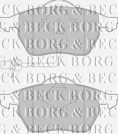 Комплект тормозных колодок, дисковый тормоз BORG & BECK купить