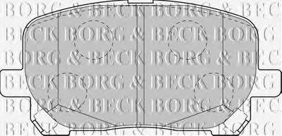 Комплект тормозных колодок, дисковый тормоз BORG & BECK купить