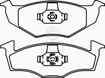 Комплект тормозных колодок, дисковый тормоз EEC купить