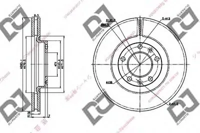 Тормозной диск DJ PARTS купить