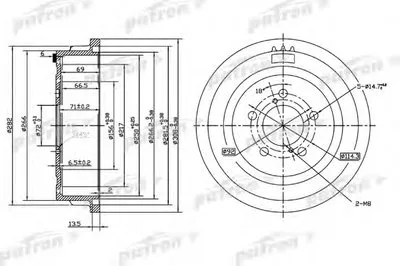 Тормозной барабан PATRON купить