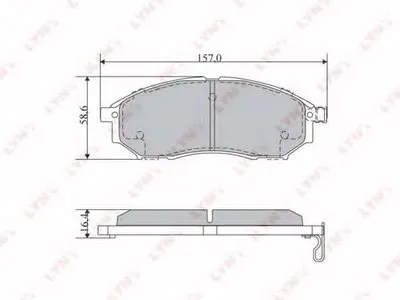 Комплект тормозных колодок, дисковый тормоз LYNXauto купить