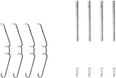 Комплектующие, колодки дискового тормоза HELLA PAGID купить