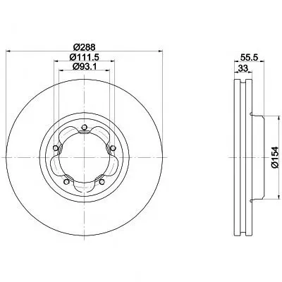 Тормозной диск HELLA купить