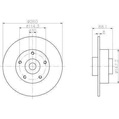Тормозной диск MINTEX купить