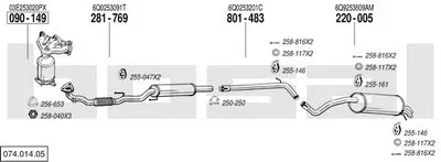 Система выпуска ОГ BOSAL купить
