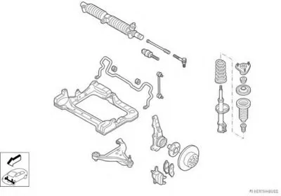 Рулевое управление; Подвеска колеса HERTH+BUSS JAKOPARTS купить