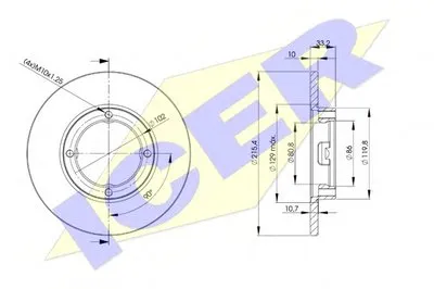 Тормозной диск ICER купить