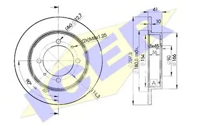 Тормозной диск ICER купить