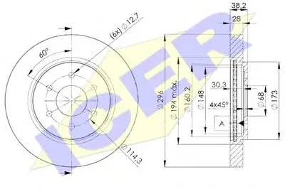 Тормозной диск ICER купить