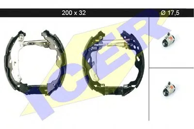 Комплект тормозных колодок ICER купить
