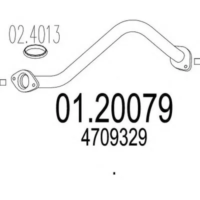 Труба выхлопного газа MTS купить