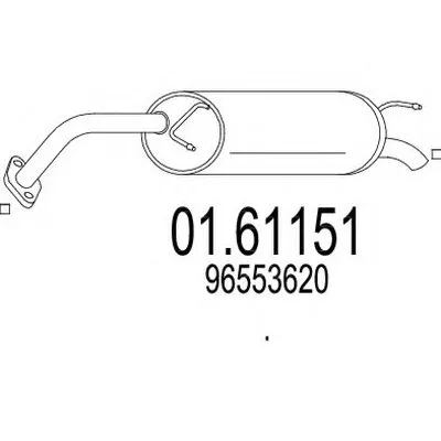 Глушитель выхлопных газов конечный MTS купить