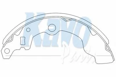 Комплект тормозных колодок KAVO PARTS купить