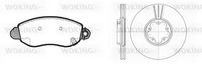 Комплект тормозов, дисковый тормозной механизм WOKING купить