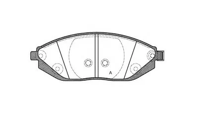 Комплект тормозных колодок, дисковый тормоз ADVANCE OPEN PARTS купить