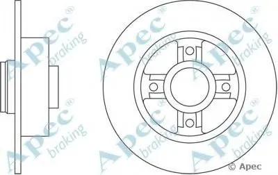 Тормозной диск APEC braking купить