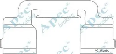 Комплектующие, тормозные колодки APEC braking купить