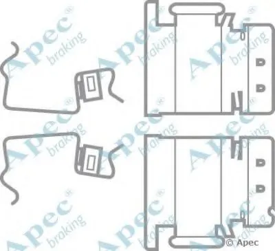 Комплектующие, тормозные колодки APEC braking купить