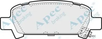 Комплект тормозных колодок, дисковый тормоз APEC braking купить