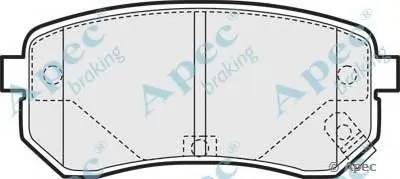 Комплект тормозных колодок, дисковый тормоз APEC braking купить