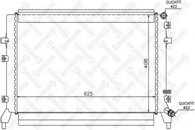 Радиатор, охлаждение двигателя STELLOX купить