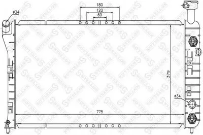 Радиатор, охлаждение двигателя STELLOX купить