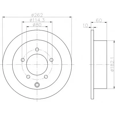 Тормозной диск PRO HELLA PAGID купить