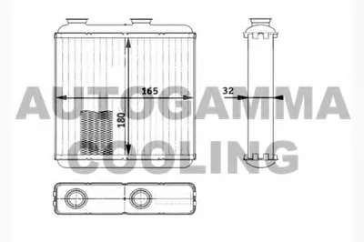 Теплообменник, отопление салона AUTOGAMMA купить