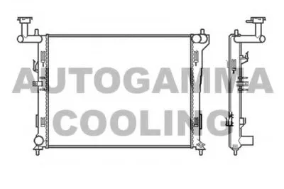 Радиатор, охлаждение двигателя AUTOGAMMA купить
