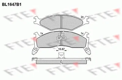 Комплект тормозных колодок, дисковый тормоз FTE купить