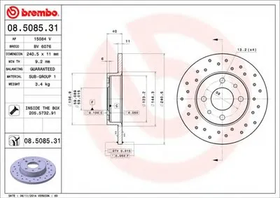Тормозной диск COATED DISC LINE AP купить